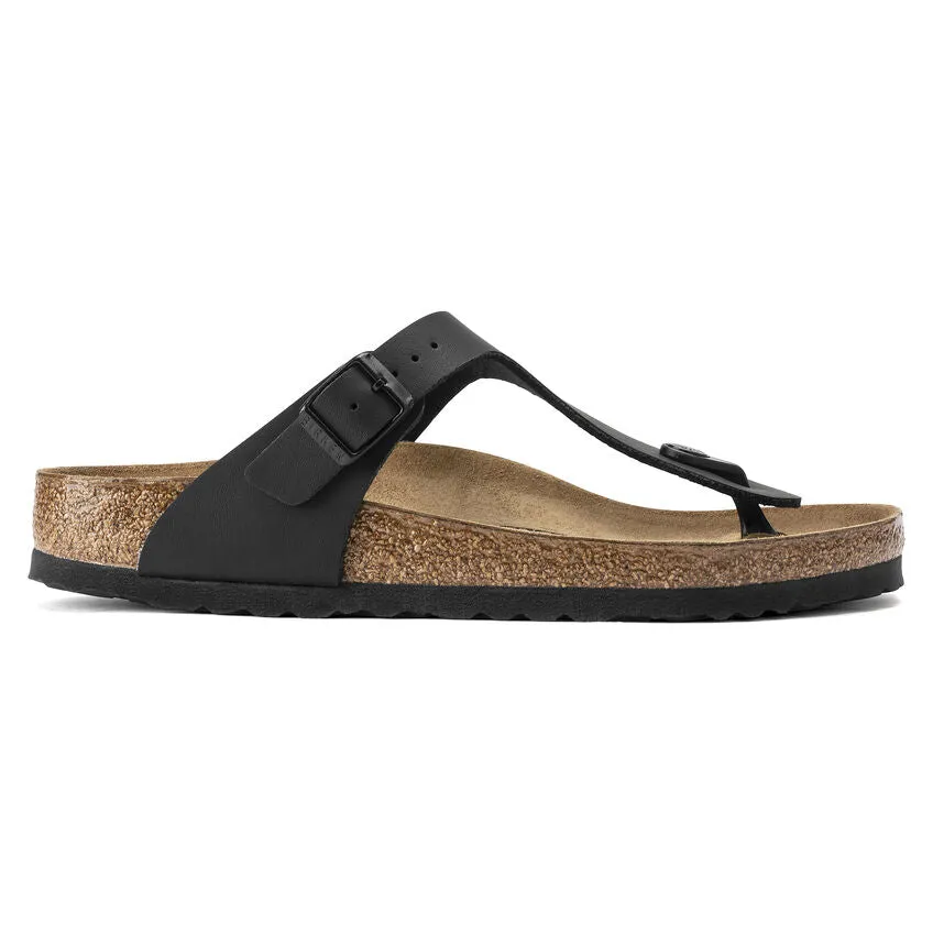 Birkenstock Gizeh Birko-Flor Classic Footbed Sandal in Black