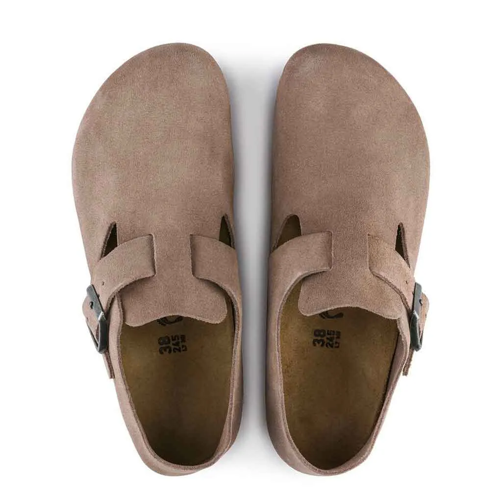 Birkenstock London Clog for Women - Taupe Suede