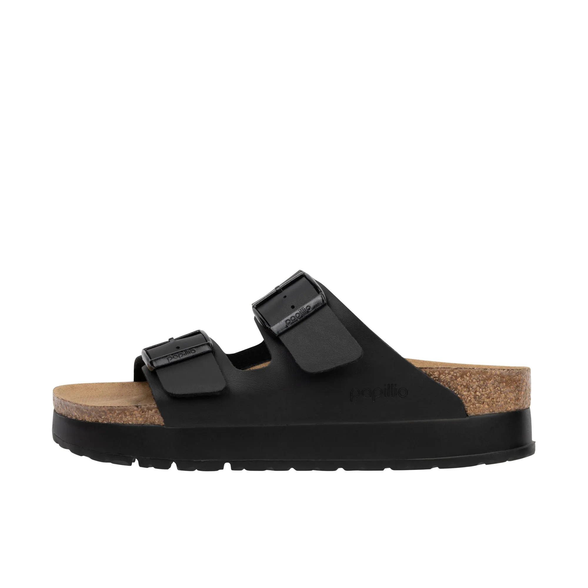 Birkenstock Womens Arizona Platform Vegan Birko-Flor Black