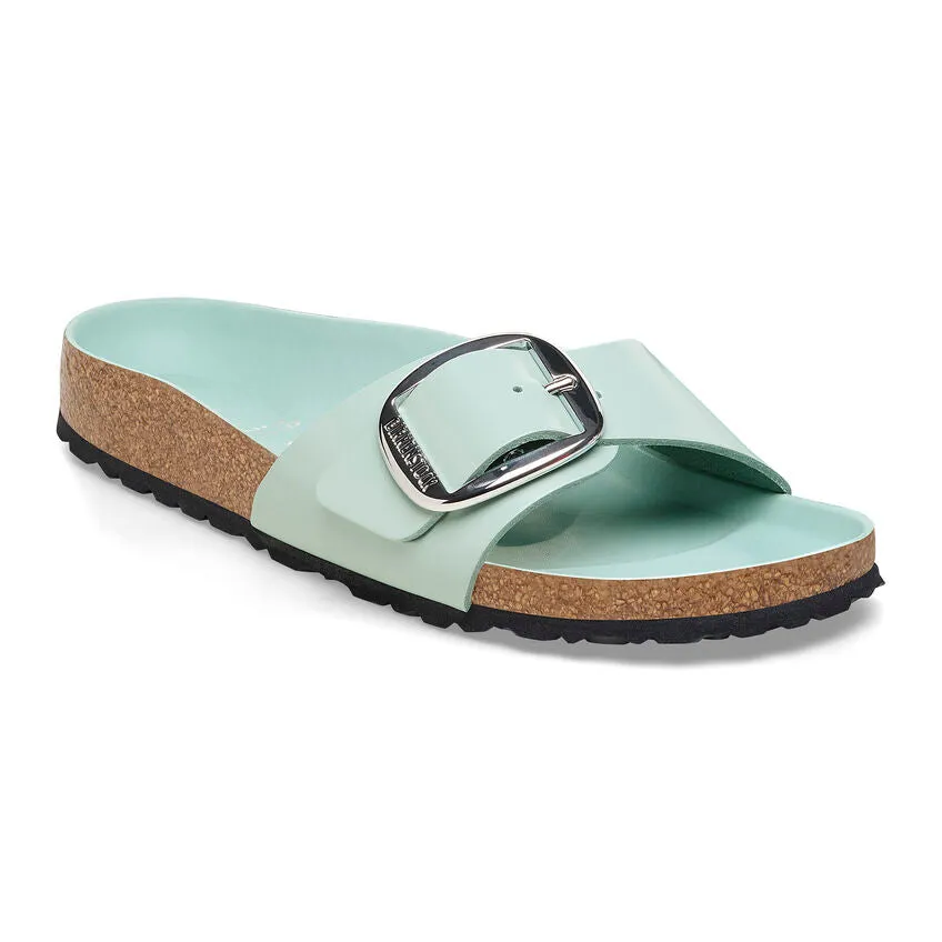 Birkenstock Women’s Madrid Big Buckle High Shine Surf Green