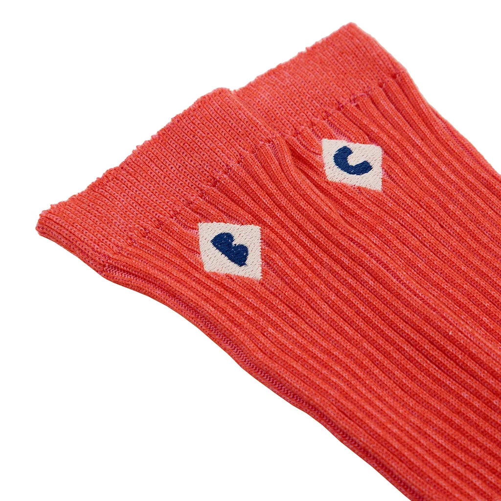 Bobo Choses Adult Unisex Colour Block Long Socks Red