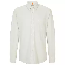 Boss Relegant 6 Corduroy Shirt - Light Pale Grey