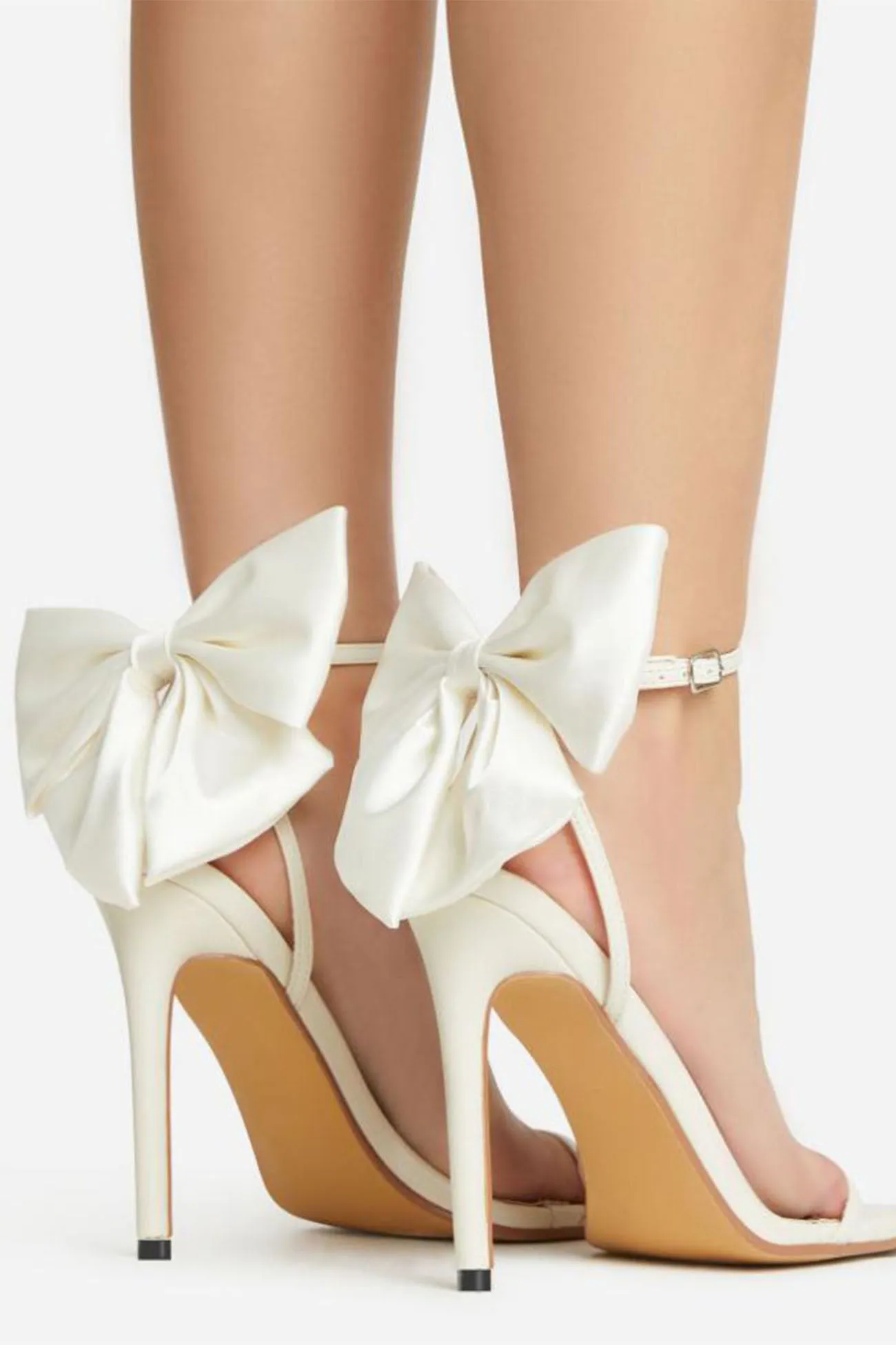 Bow Ankle Strap High Heels