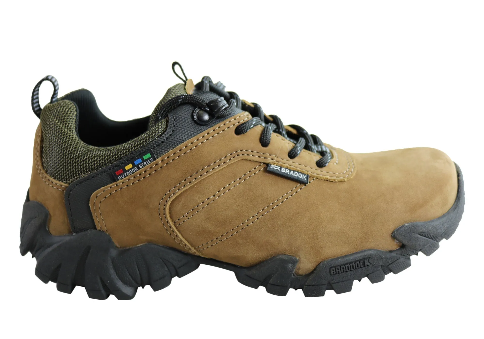 Bradok Kilauea LW Mens Comfort Leather Hiking Shoes Made In Brazil