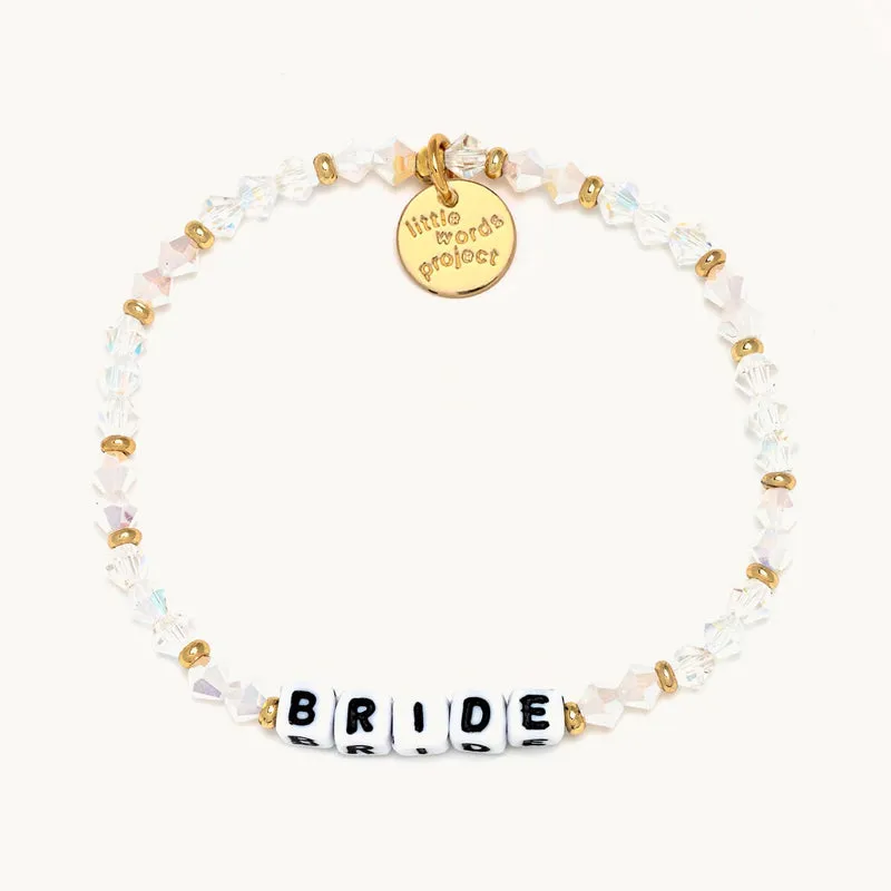 BRIDE LACE WHITE WORD BRACELET