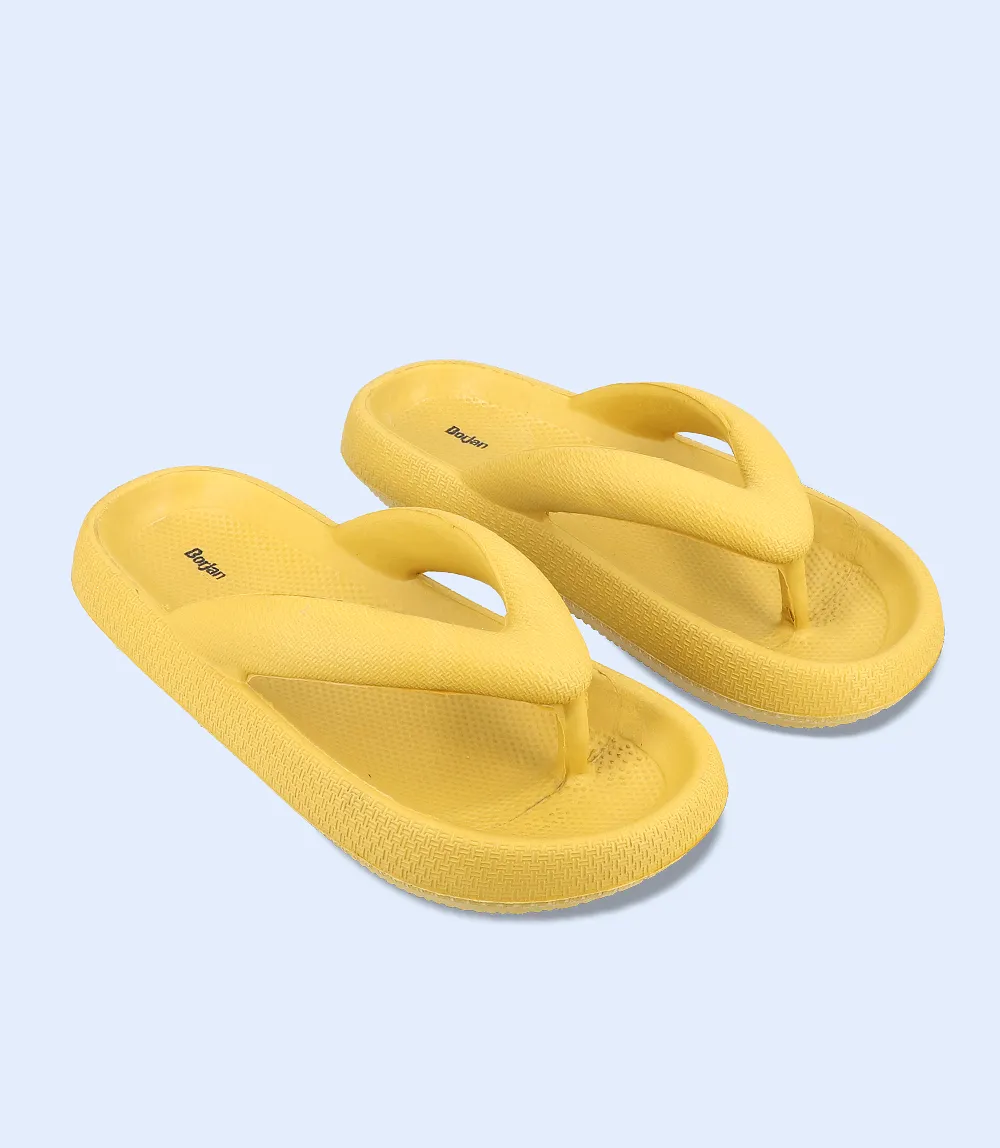 BW7077-MUSTARD-Women Flip flop