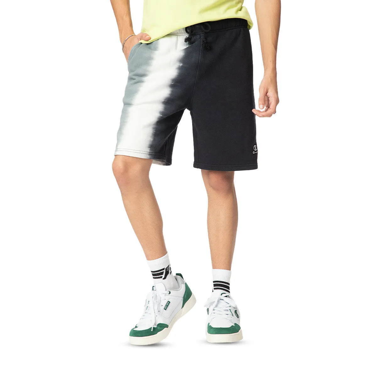 Champion Vertical Stripe Classic 8 Fleece Shorts