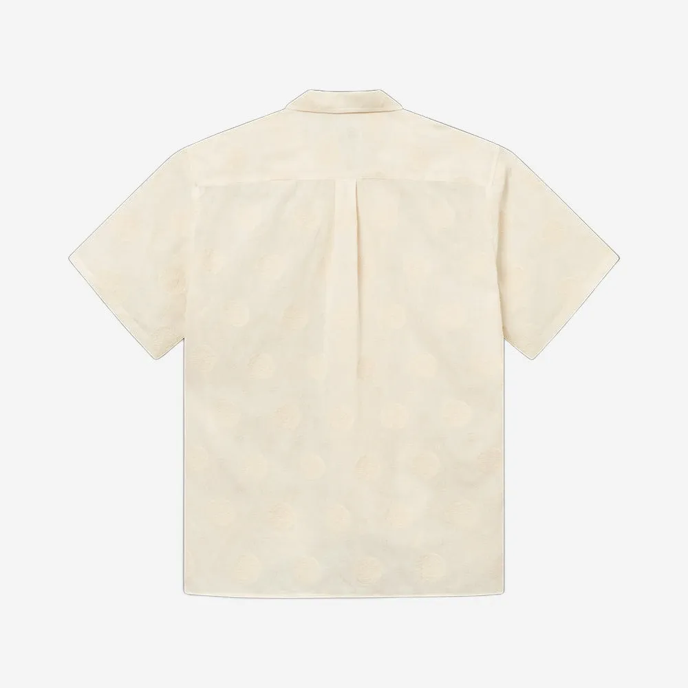 Circle Jacquard Vacation S/S Shirt - Cloud