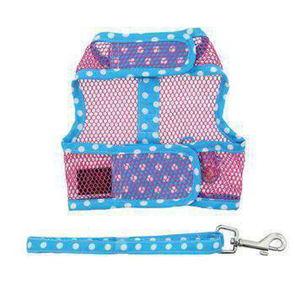 Cool Mesh Dog Harness Under the Sea Collection - Pink and Blue Flip Flops