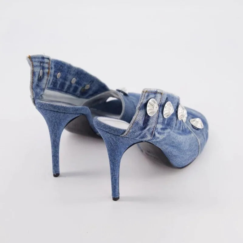 Cordova Denim High Heels