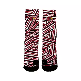 Corona Cardinals Speckled Stripes Socks