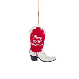 Cowboy Christmas Cowboy Boot Ornament