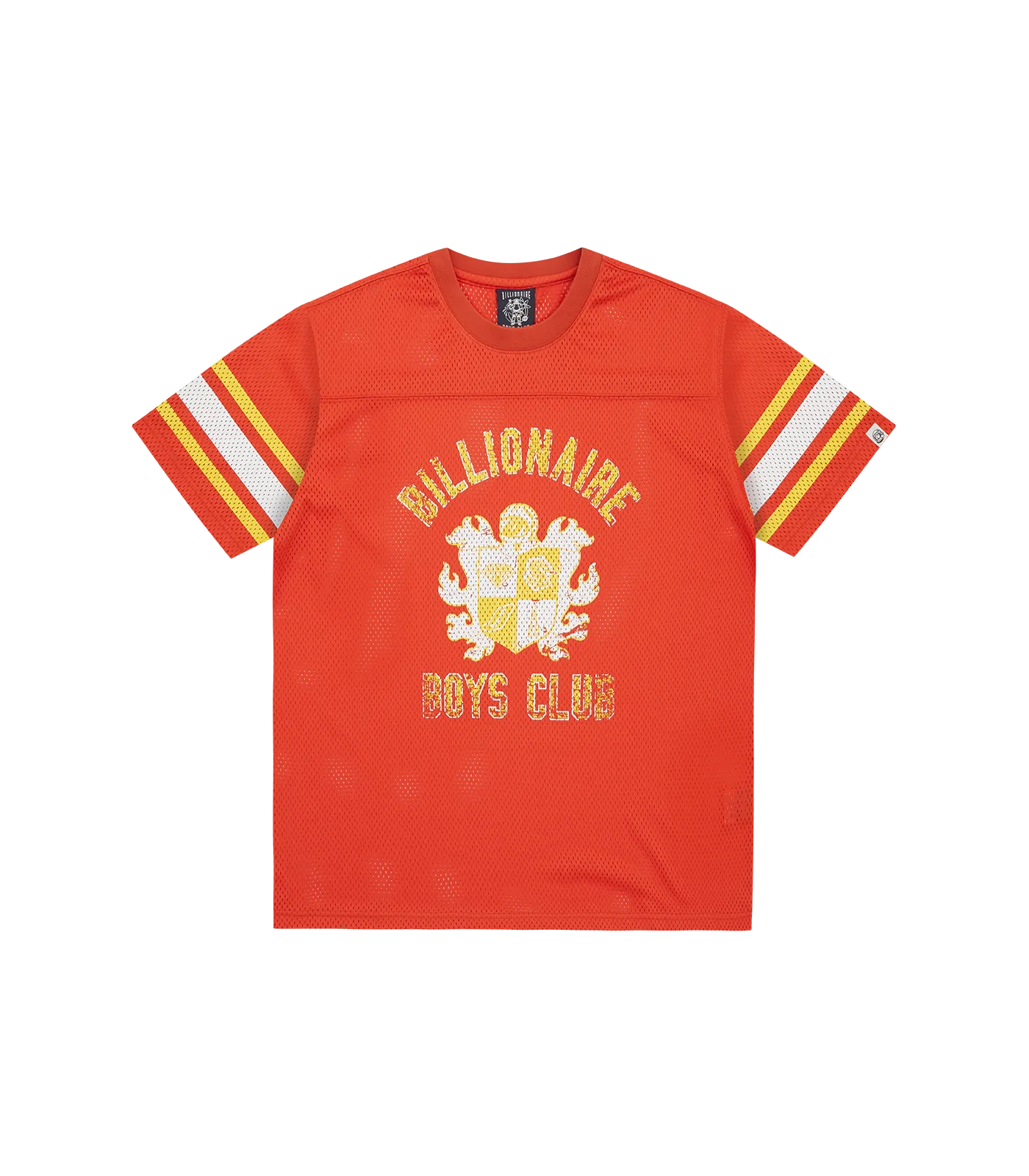 CREST LOGO MESH FOOTBALL SHIRT - ORANGE