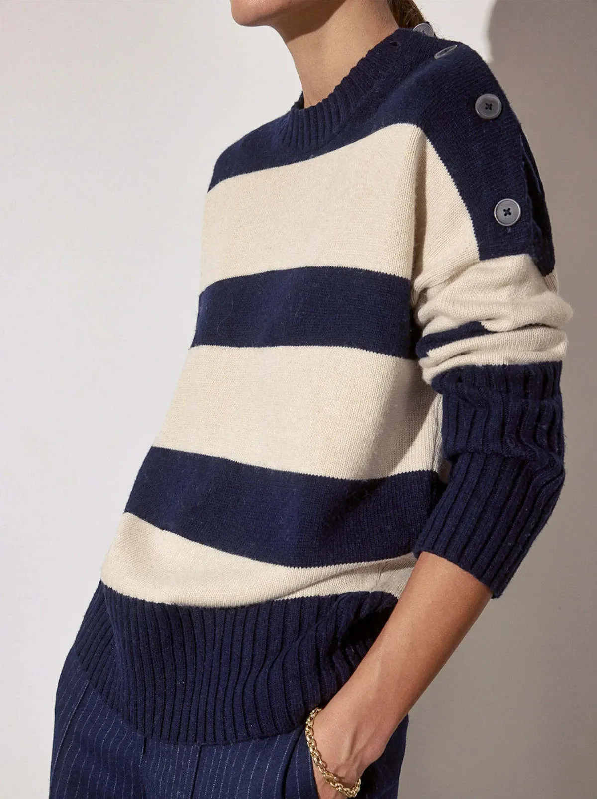 CY Stripe Sweater - Atlas Stripe