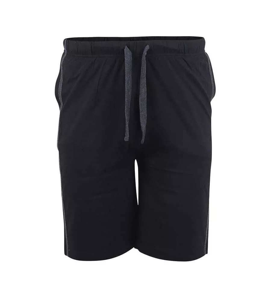 D555 Big Mens Jersey Shorts With Elasticated Waist - 2 Pack (RYAN)