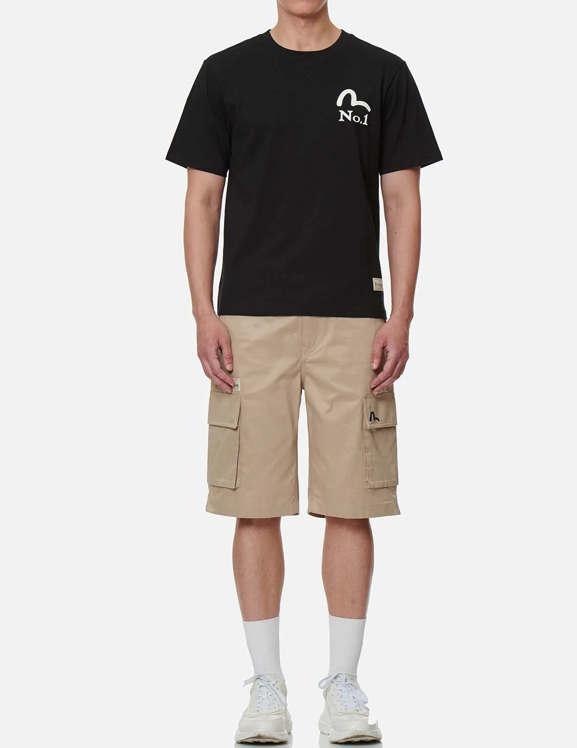 Daruma Label Embroidered Cargo Shorts