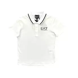 EA7 Boys Polo Shirt_3LBF51 White