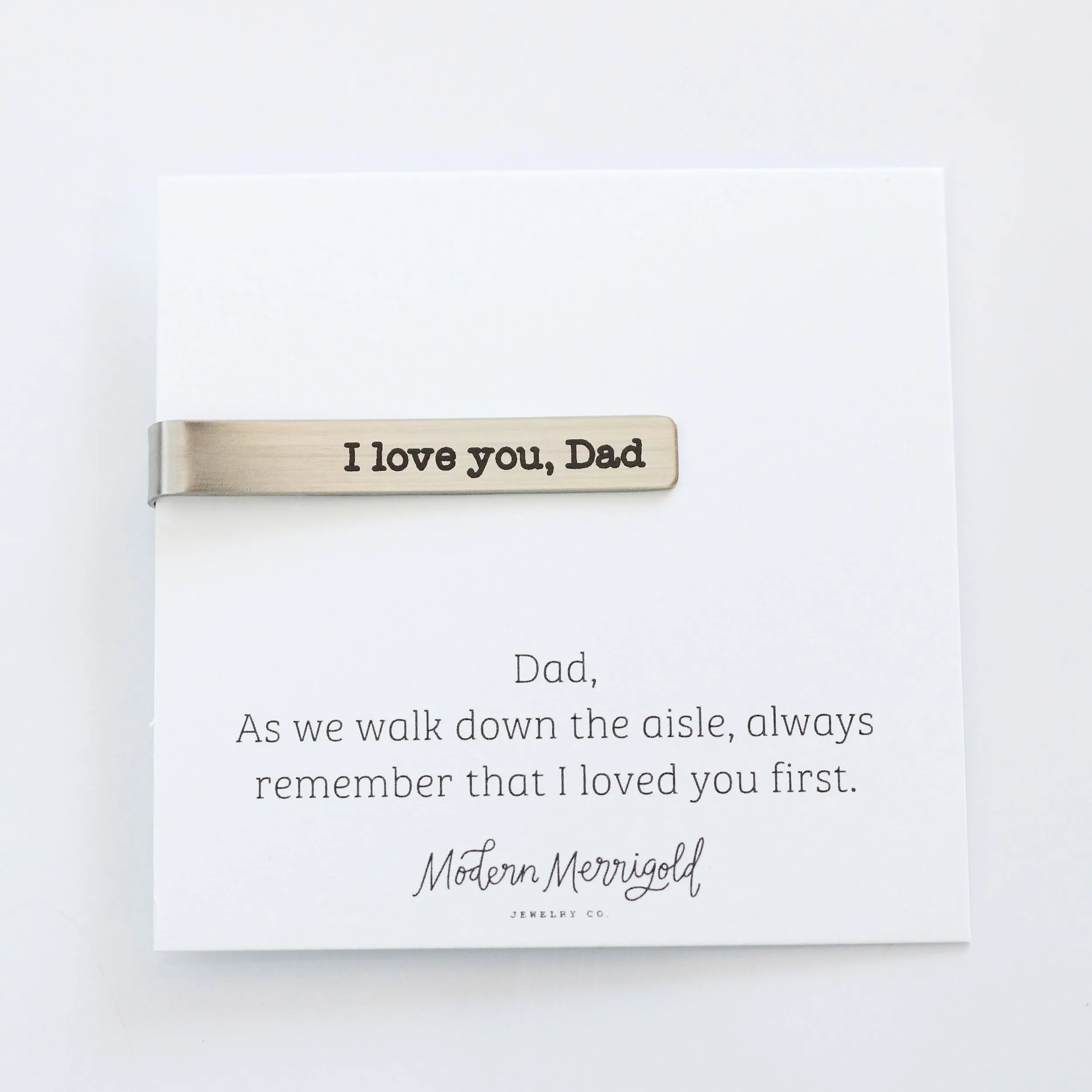 Father of the Bride Personalized Tie Clip