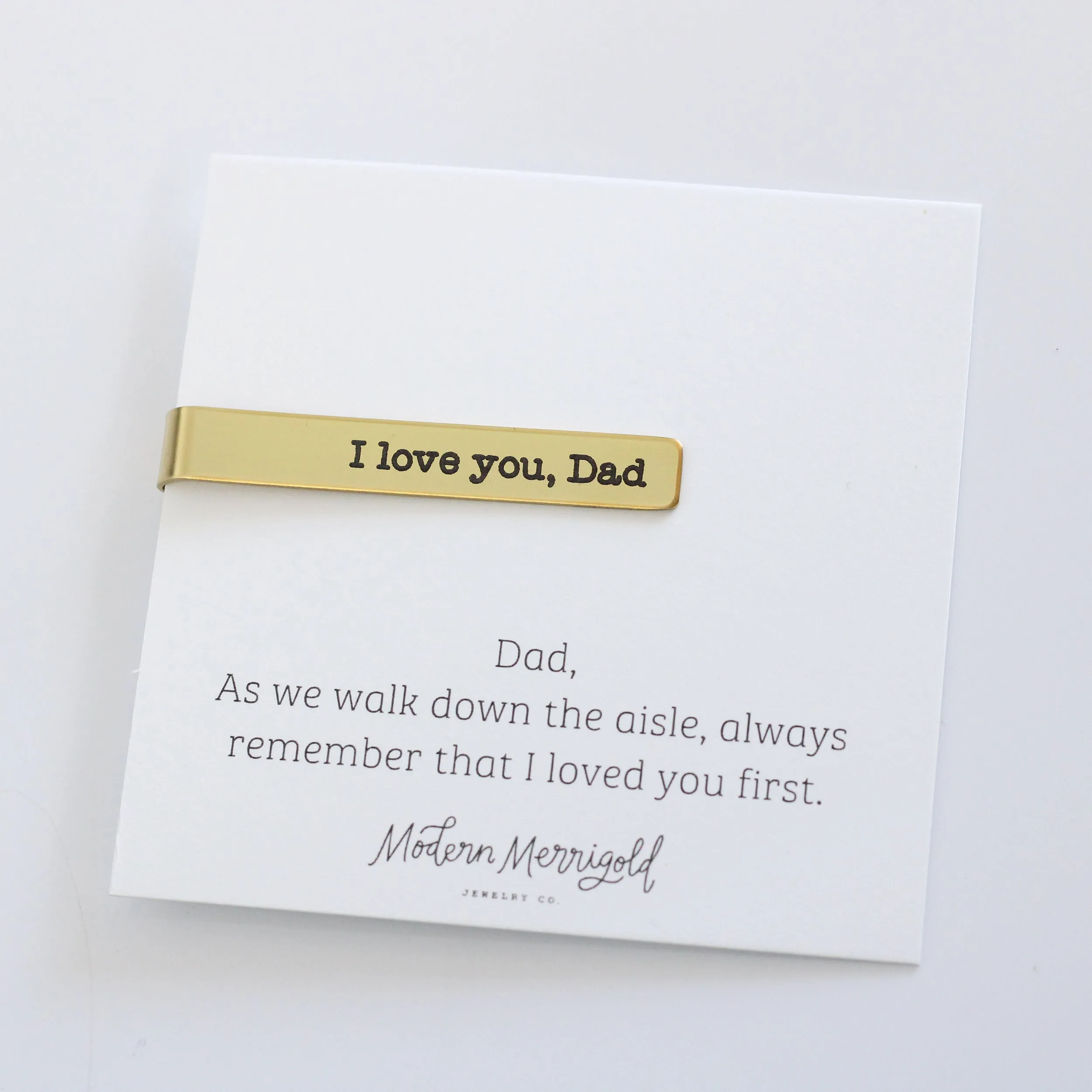 Father of the Bride Personalized Tie Clip