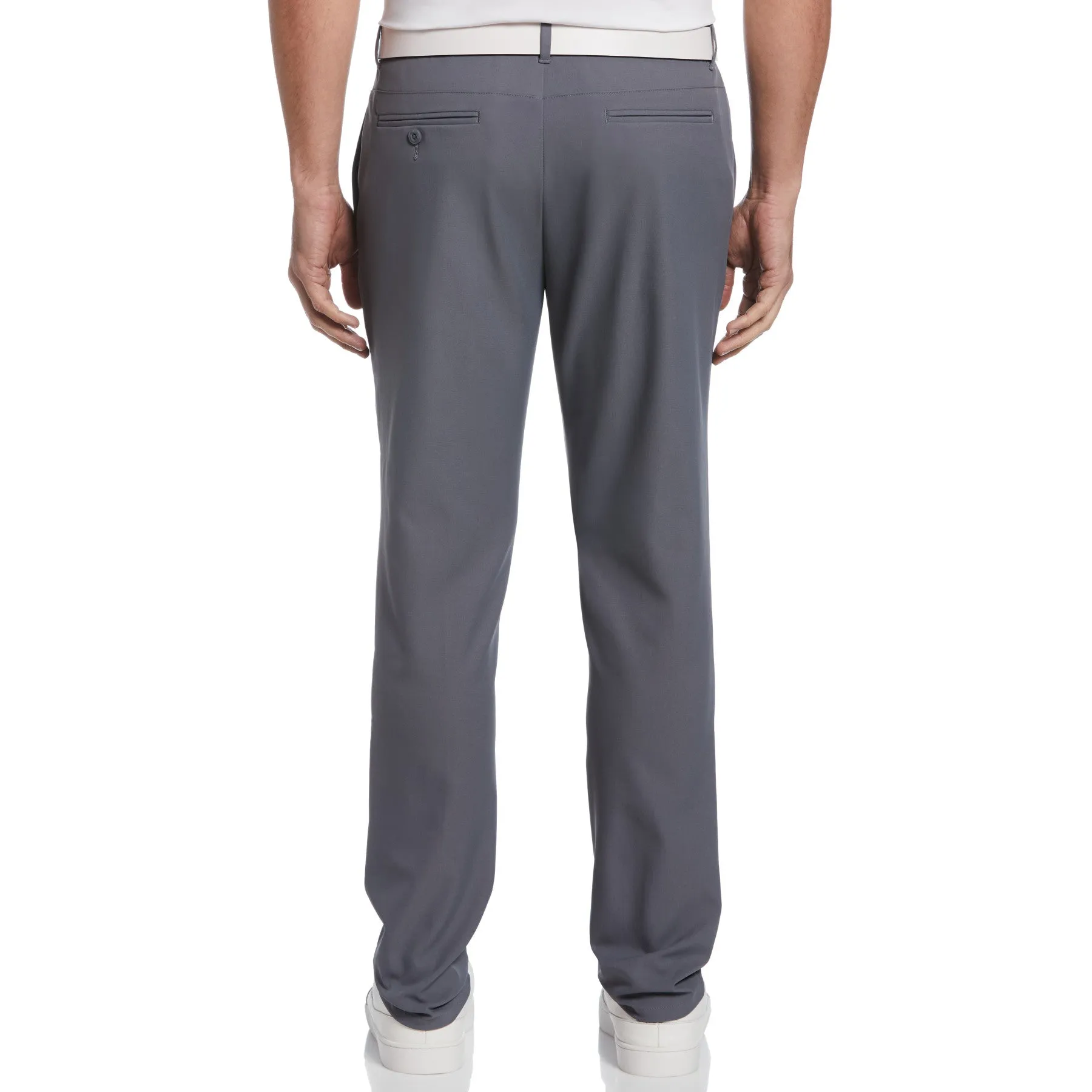 Flat Front Golf Trousers In Quiet Shade