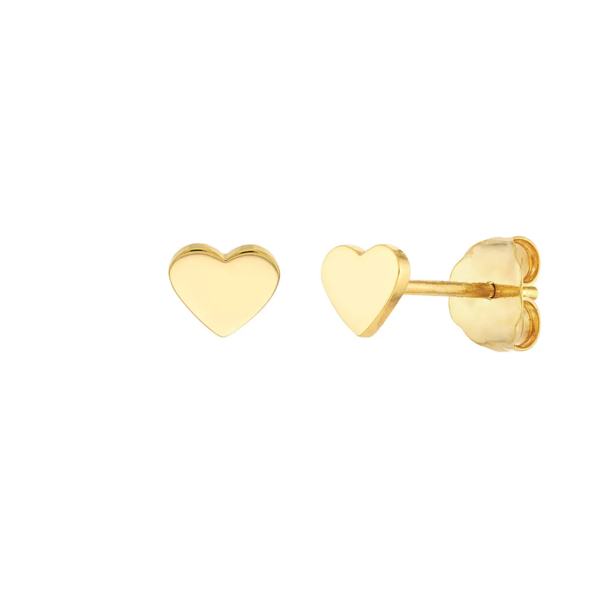 Flat Heart Studs