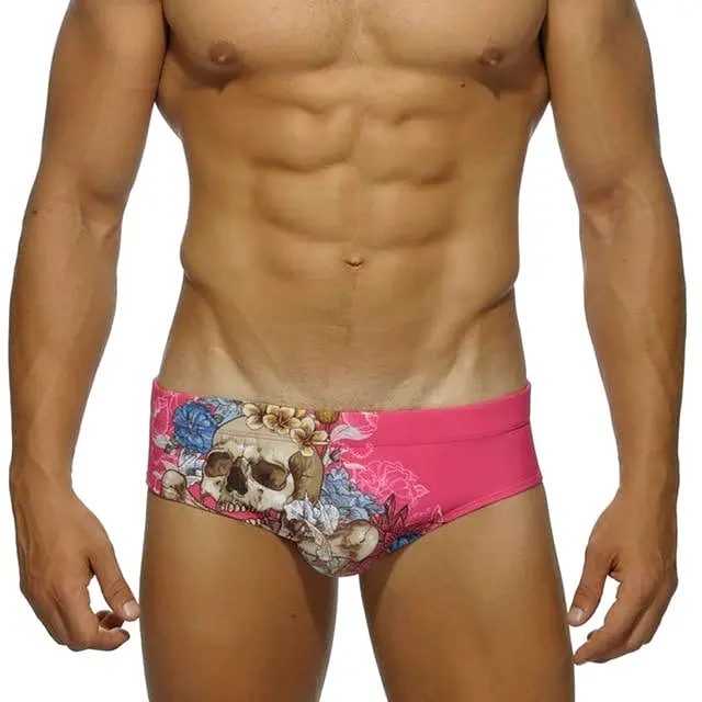 Floral Swim Briefs For Men