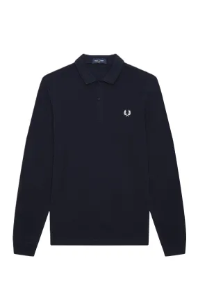 Fred Perry LS Plain Polo Navy