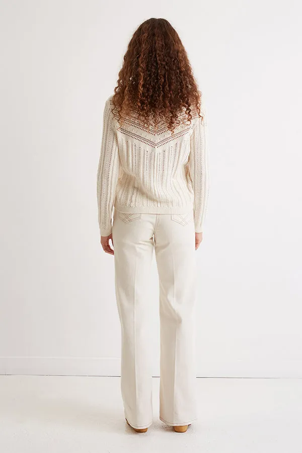 Gerard Darel BROOKE OPEN STITCH SWEATER