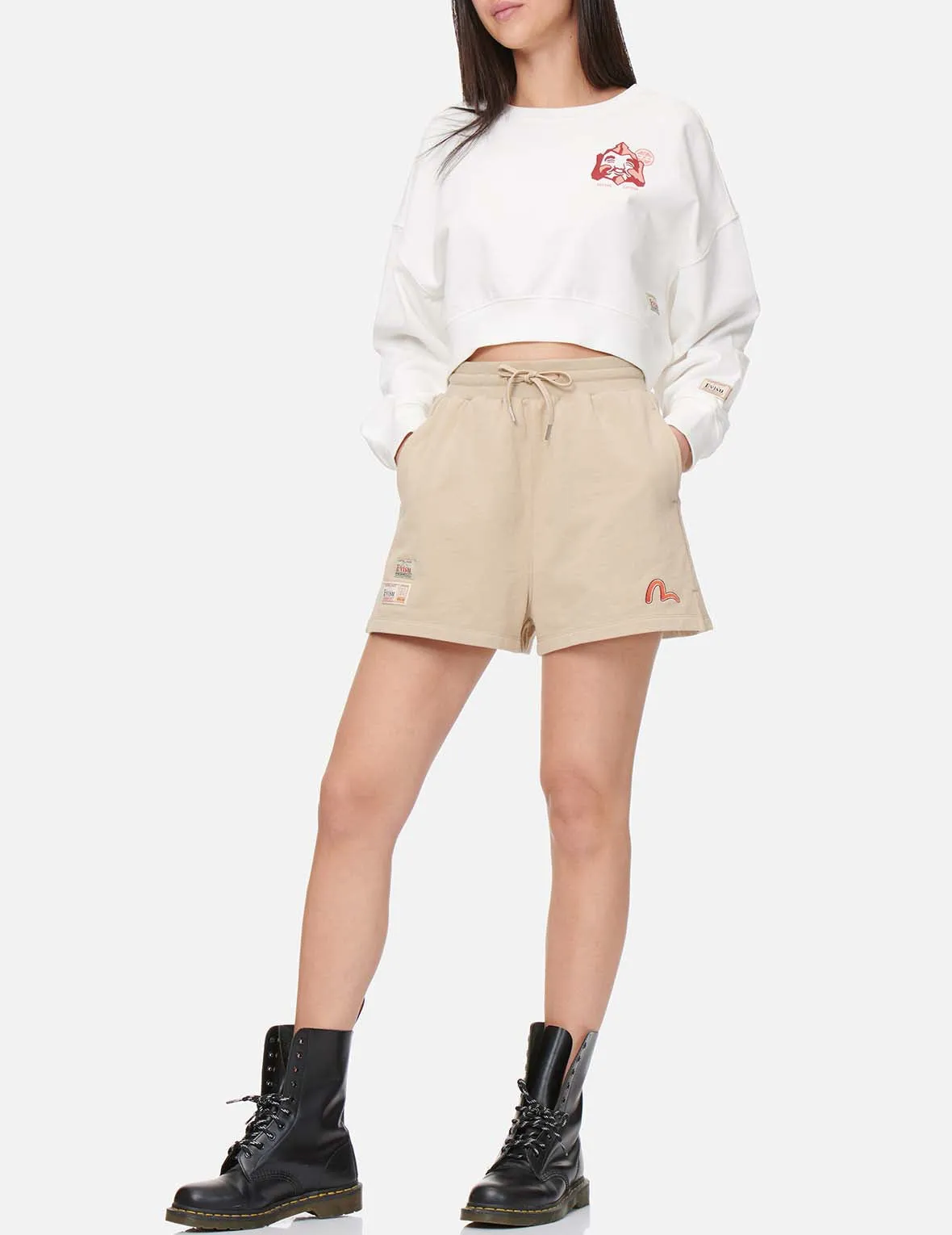 Godhead and Logo Embroidered Sweat Shorts