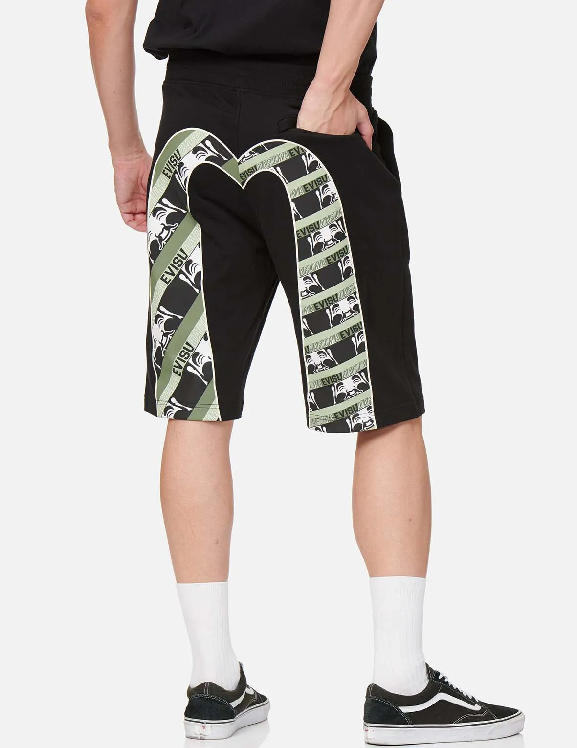 Godhead-pattern Daicock Sweat Shorts