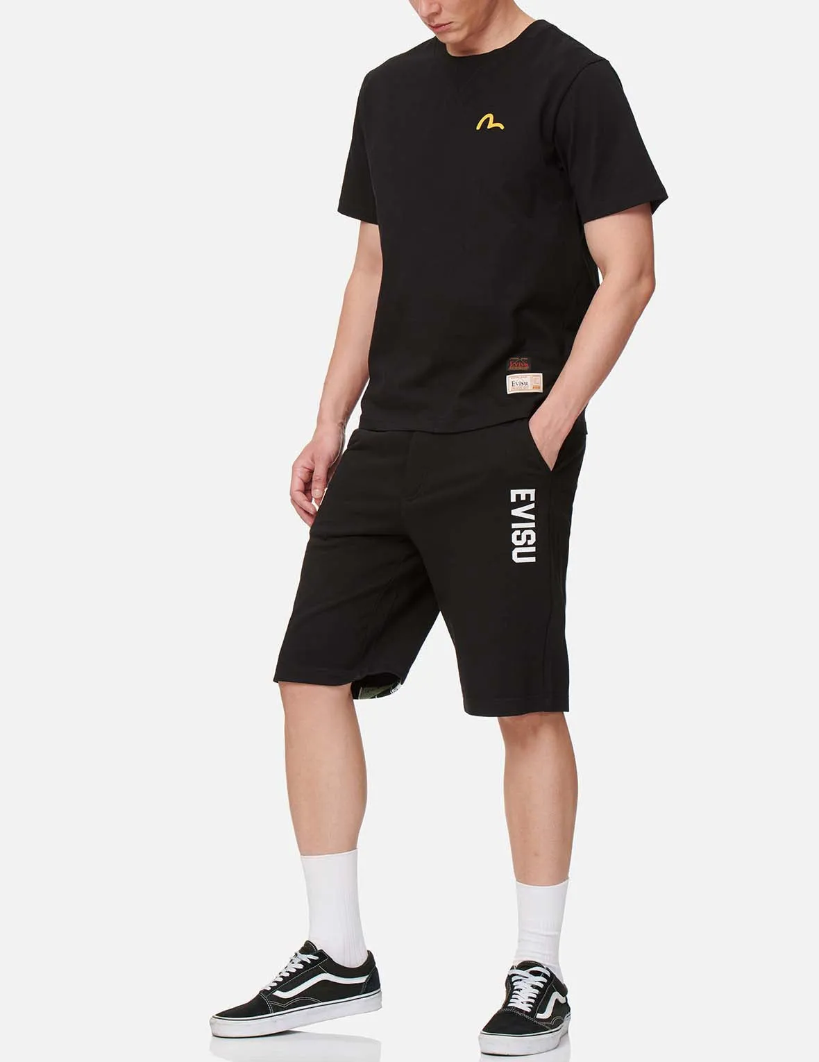 Godhead-pattern Daicock Sweat Shorts