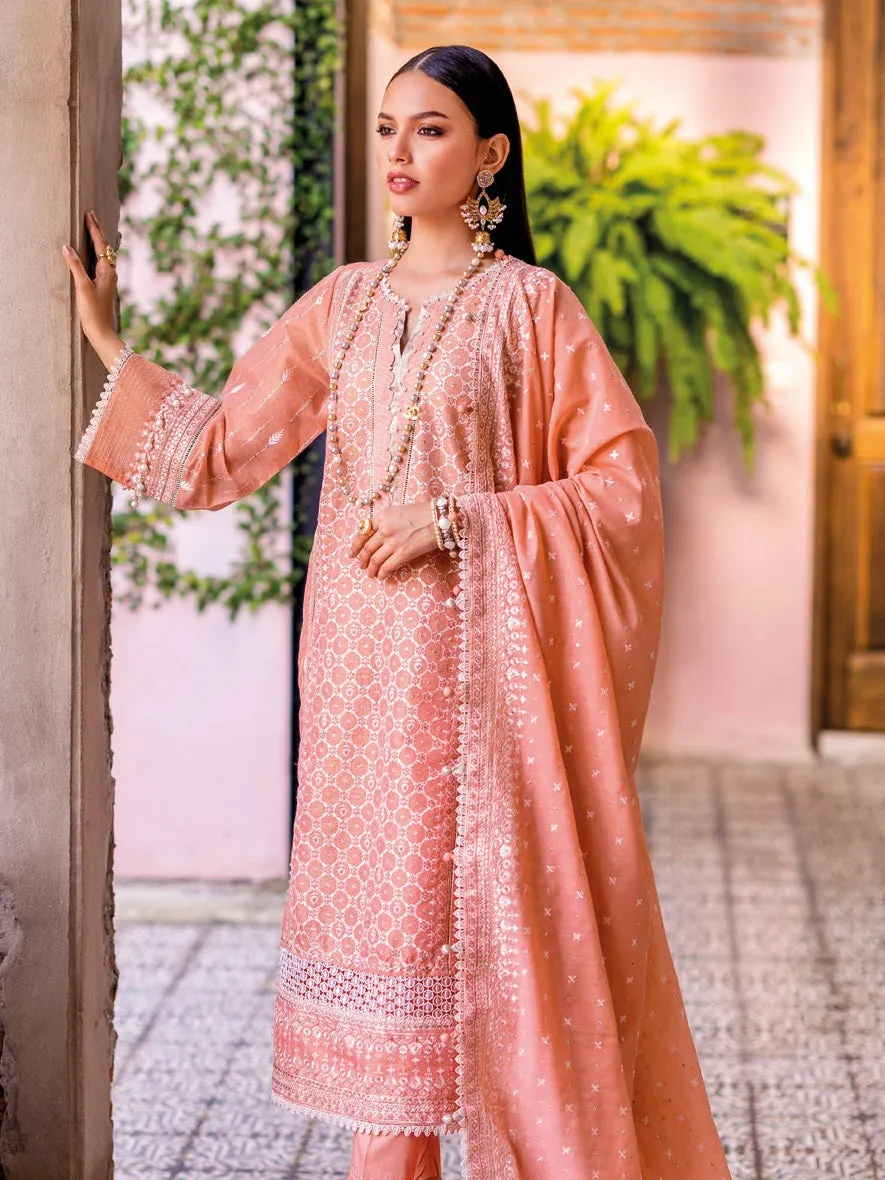 Gul Ahmed Festive Eid Embroidered Jacquard Unstitched 3Pc Suit FE-42040