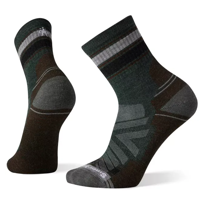 Hike Light Cushion Striped Mid Crew Socks - SW001609