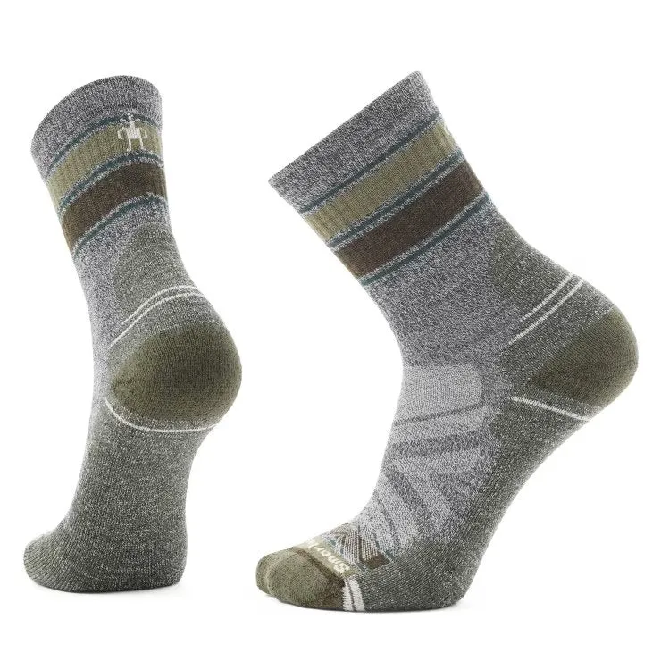 Hike Light Cushion Striped Mid Crew Socks - SW001609