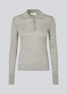 HirokiMD polo - Grey Melange