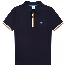 Hugo Boss Boys S/S Polo _ Navy J25N51-849