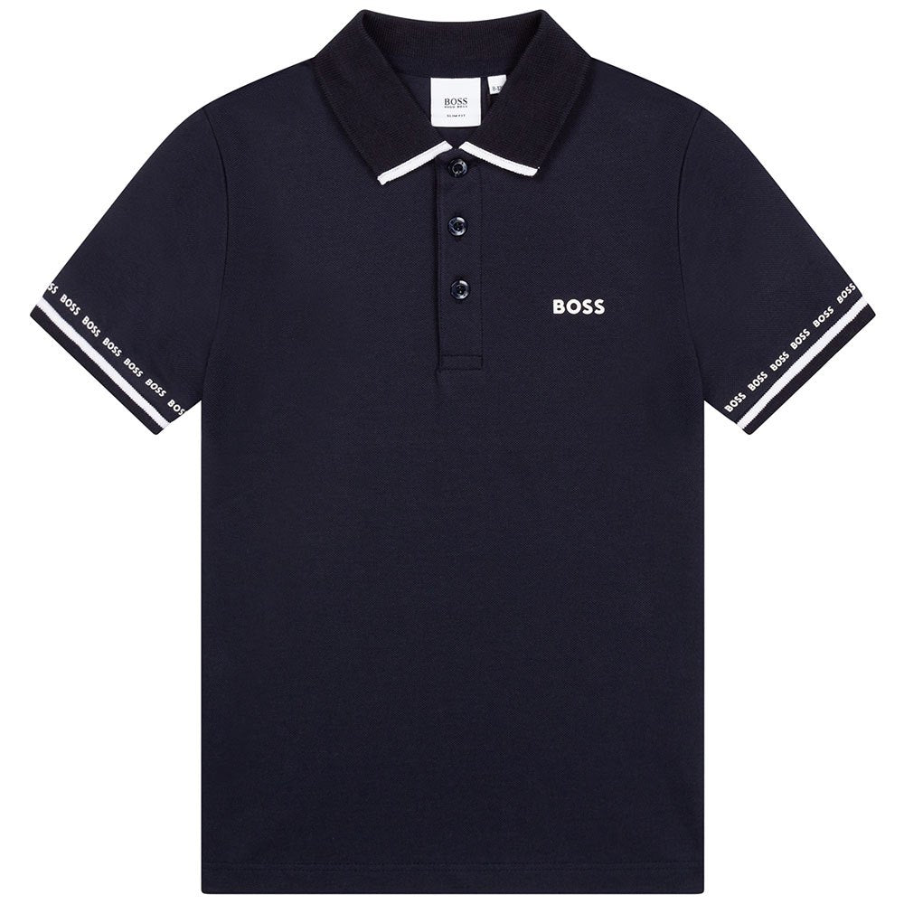 Hugo Boss Boys S/S Polo w/Logo_ Navy J25N53-849