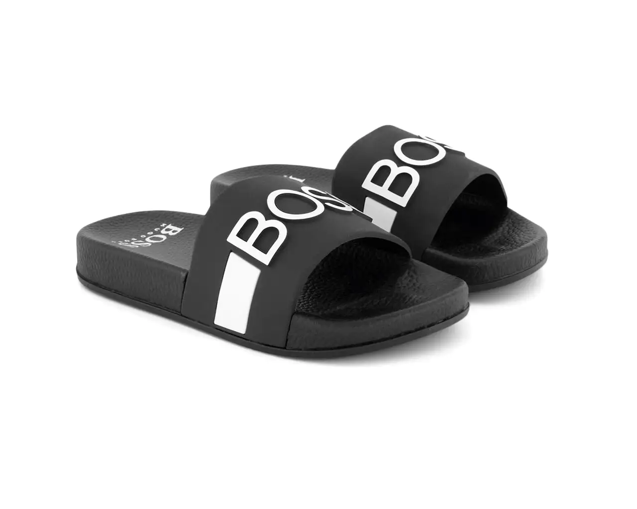 Hugo Boss Kids J29274 09B Logo Sliders Black