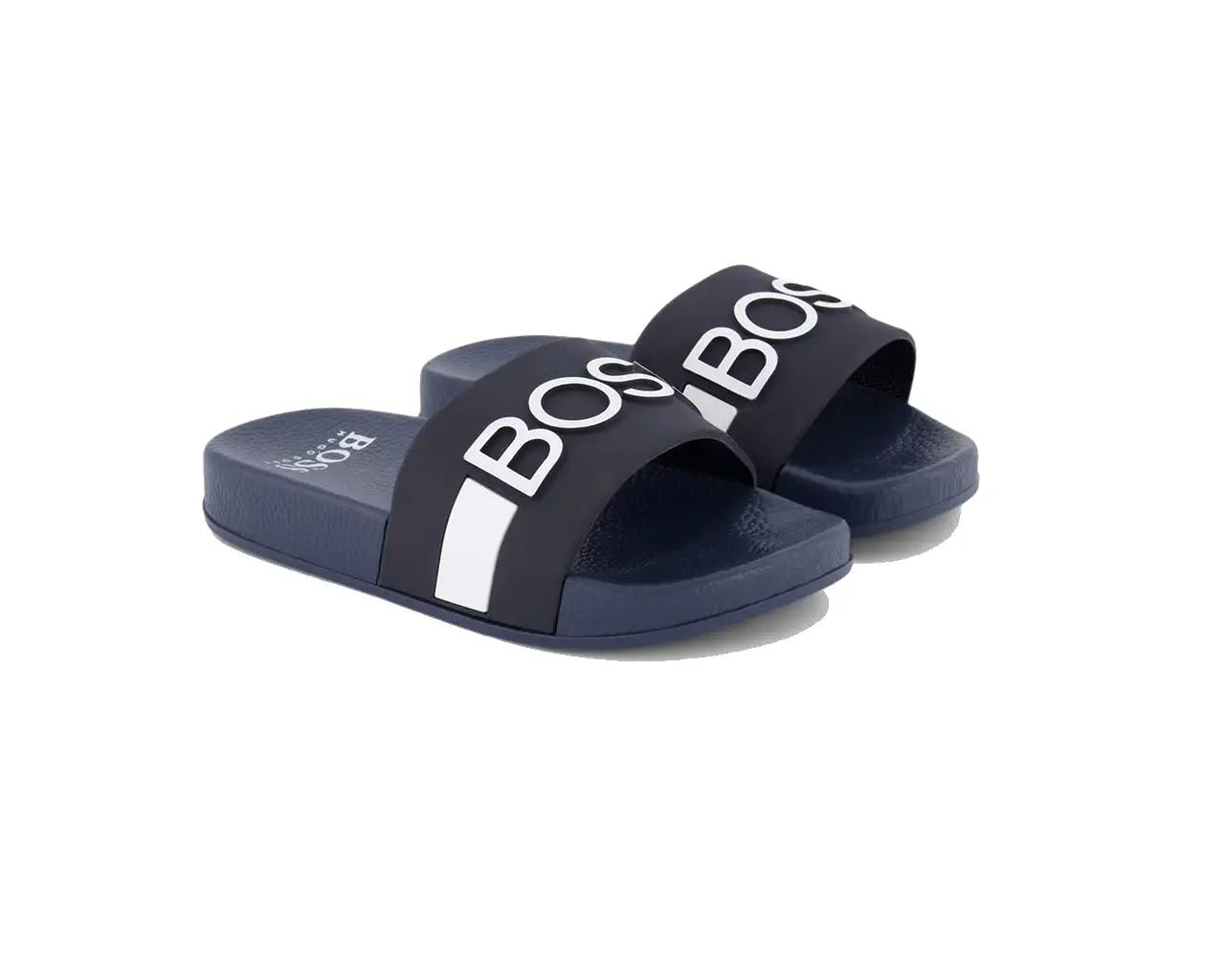 Hugo Boss Kids J29274 849 Logo Sliders Navy