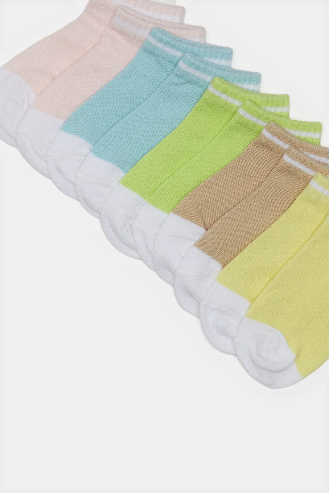 Infant Girls Assorted Ankle Length Socks (5 Pairs)