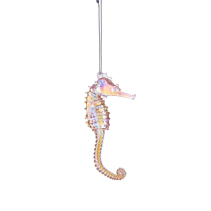 Iridescent Seahorse Ornament