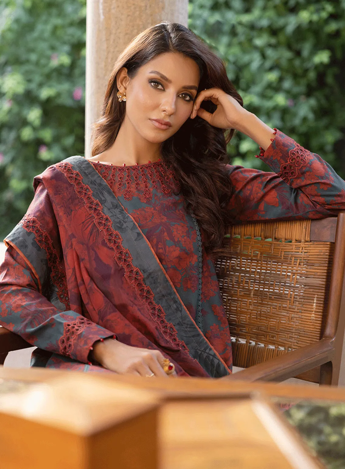 Jahanara By Iznik Embroidered Slub Unstitched 3 Piece Suit - 10 MAHNAZ