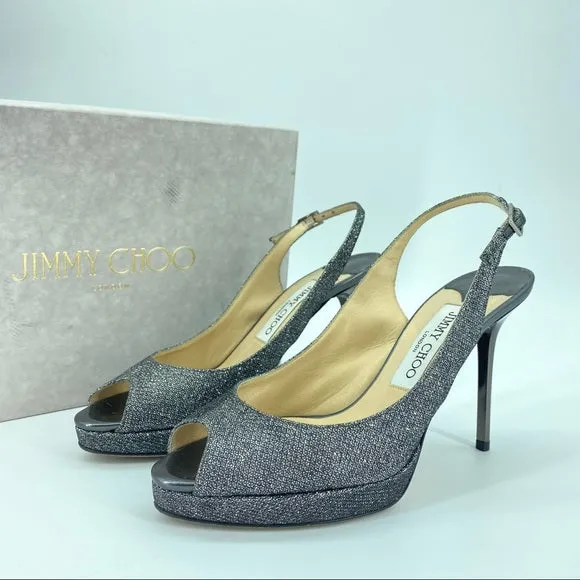 Jimmy Choo glitter high heels