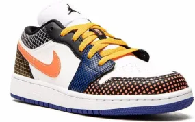 Jordan Kids Air Jordan 1 Low MMD BG Multicolor Grid sneakers White