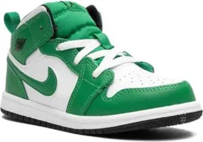 Jordan Kids Air Jordan 1 Mid Lucky Green sneakers White