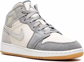 Jordan Kids Air Jordan 1 Mid SE Coconut Milk Particle Grey sneakers Neutrals