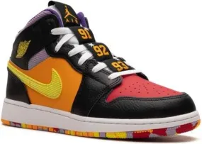 Jordan Kids Air Jordan 1 Mid Six Championships sneakers Black