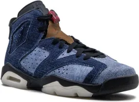 Jordan Kids Air Jordan 6 Retro Washed Denim sneakers Blue