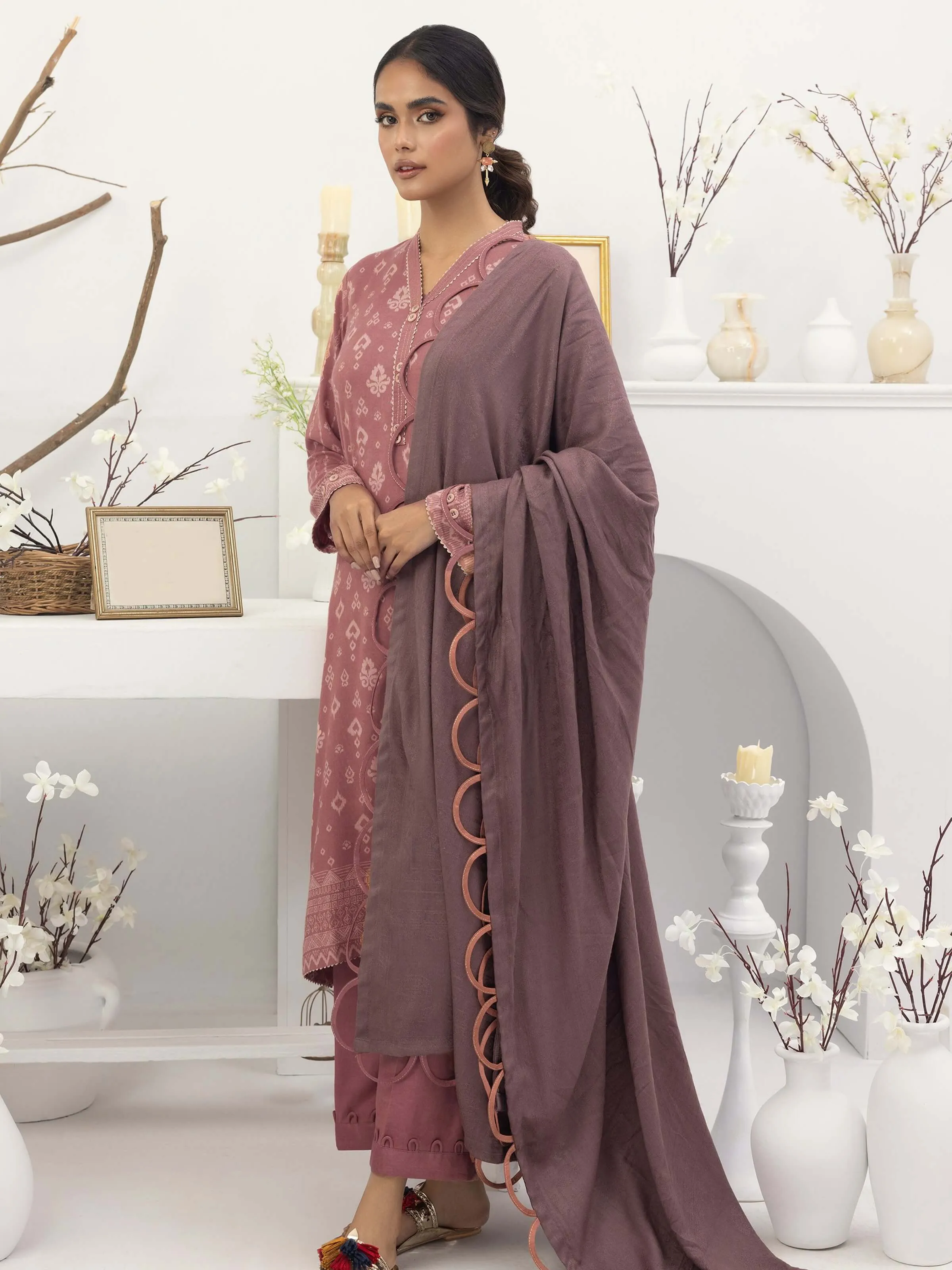 Lakhany by LSM Pashmina Printed Unstitched 3Pc Suit LG-ZH-0071-A