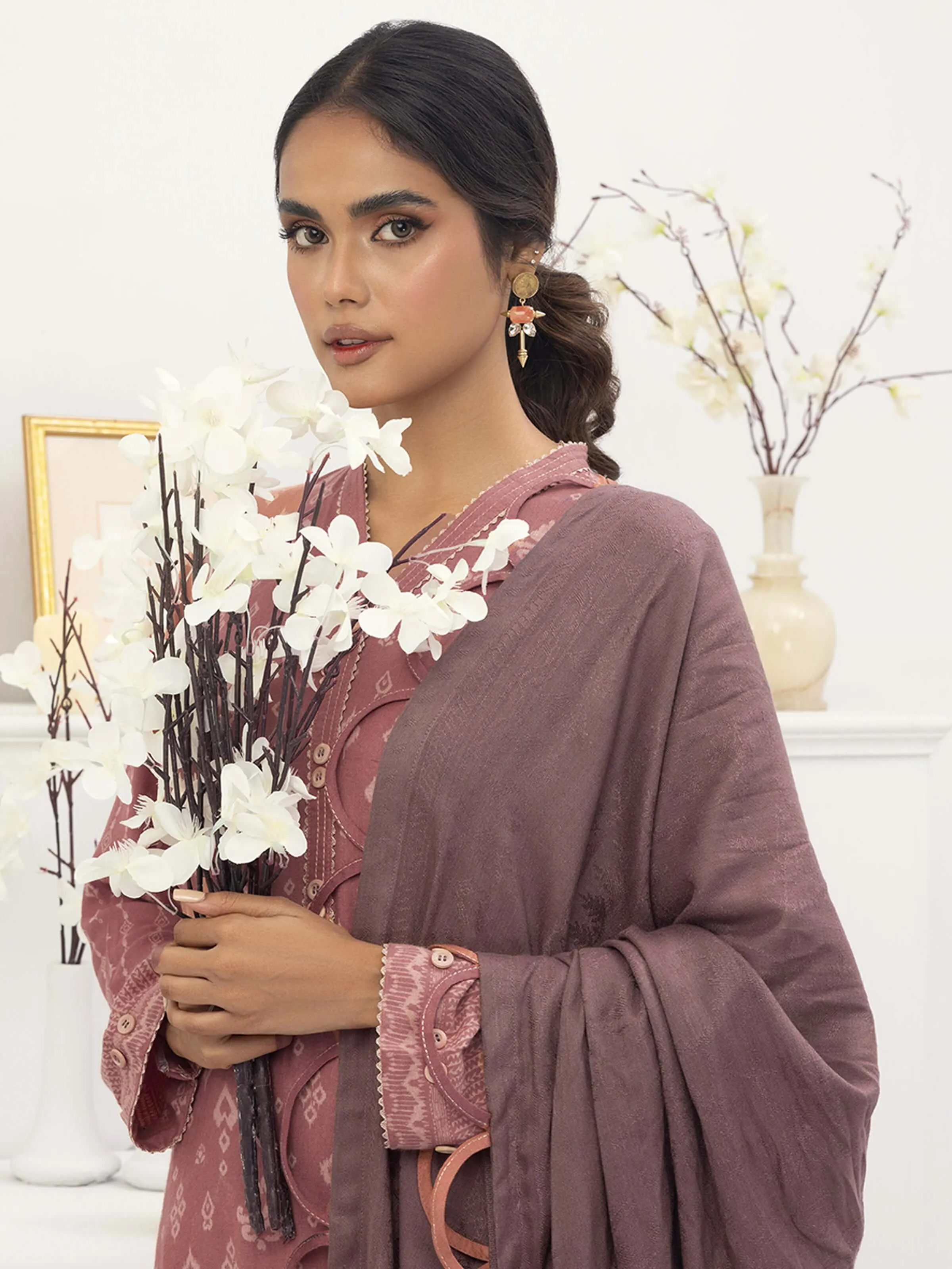 Lakhany by LSM Pashmina Printed Unstitched 3Pc Suit LG-ZH-0071-A